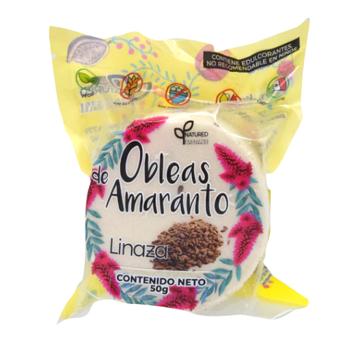 MINI OBLEA DE AMARANTO CON LINAZA - NATURED