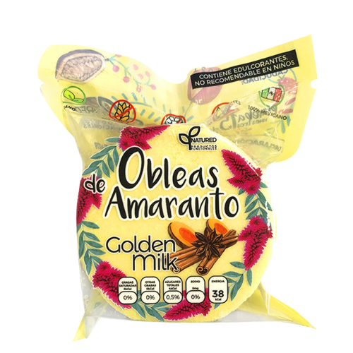 MINI OBLEA DE AMARANTO CON GOLDEN MILK - NATURED