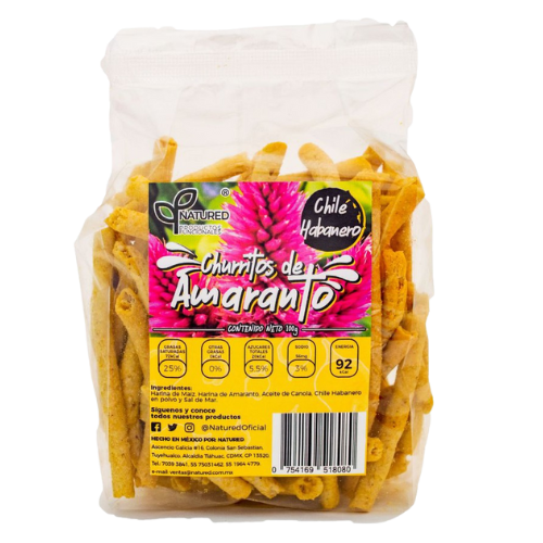 CHURRO DE MAIZ CON AMARANTO SABOR HABANERO - NATURED