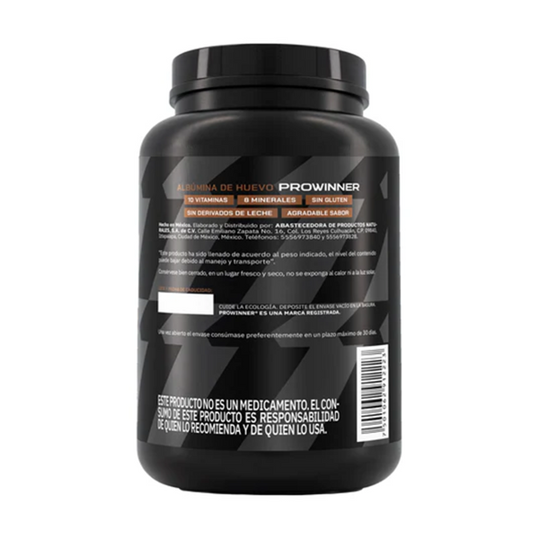 Albumina de Huevo Chocolate 1200g Reverso