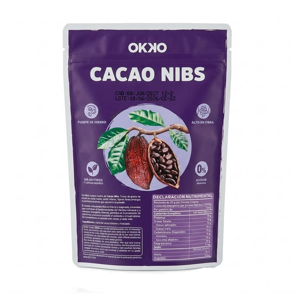 Cacao Nibs 100 g Reverso