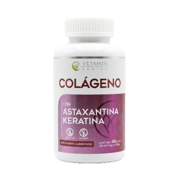 Colágeno, astaxantina y keratina