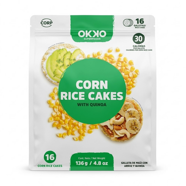 Corn Rice Cakes con Quinoa