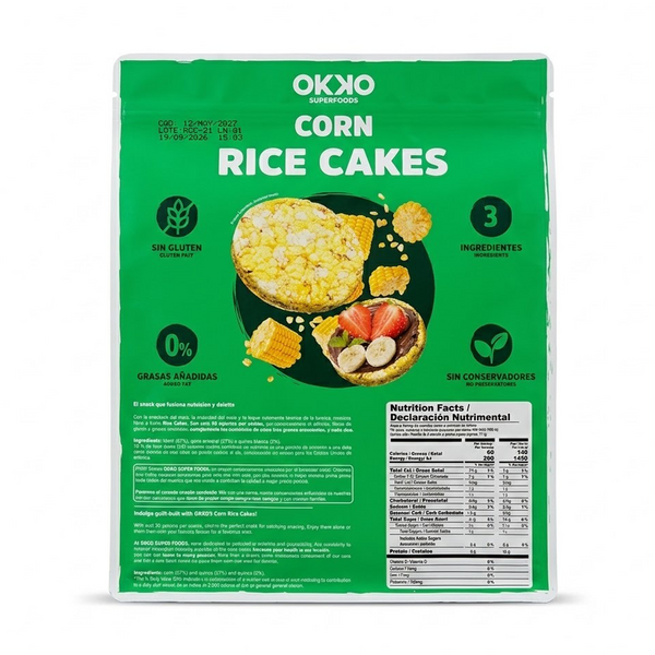 Corn Rice Cakes con Quinoa Reverso