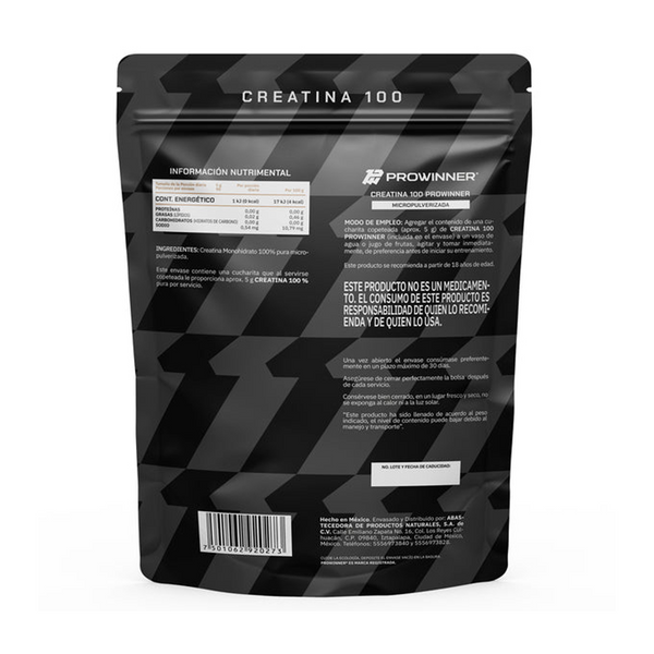 Creatina 100 en Polvo 450g Reverso