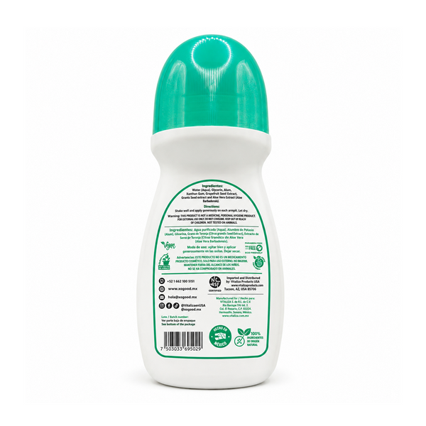Desodorante Cristal de Alumbre y Aloe Vera Reverso