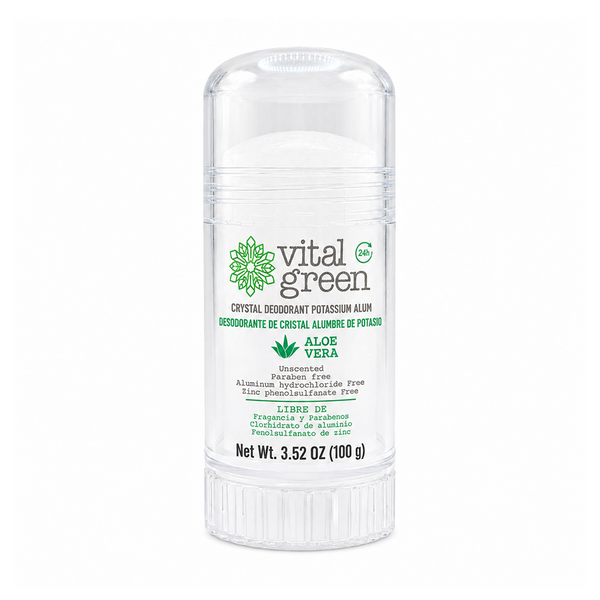 Desodorante De Cristal de Alumbre de Potasio con Aloe Vera