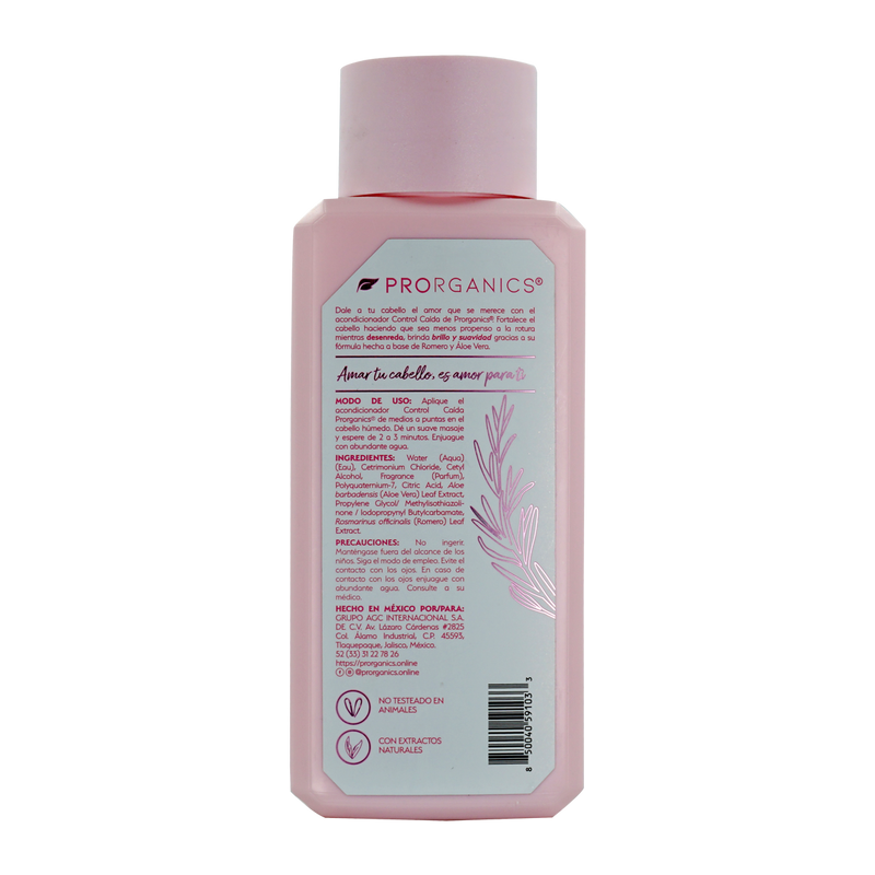 Acondicionador Prorganics Control Caída romero+ aloe vera