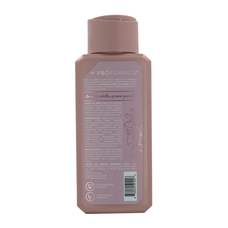 Acondicionador Prorganics Reestructurante Orgánico argán+jojoba