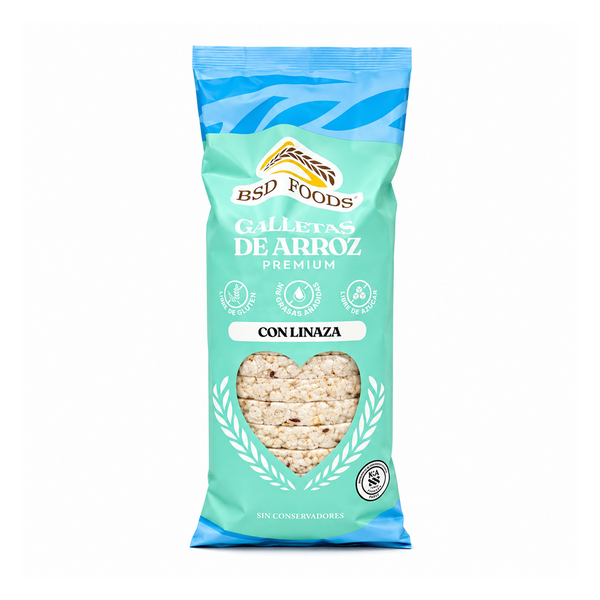 Galletas de Arroz con Linaza