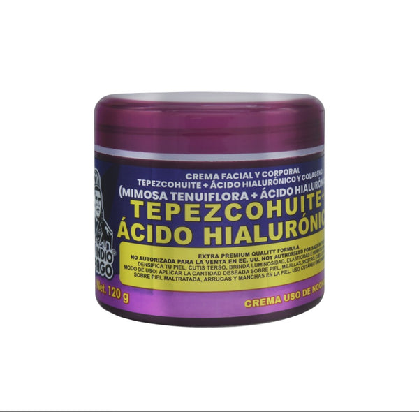 CREMA DE TEPEZCOHUITE CON ACIDO HIALURÓNICO DE NOCHE - DEL INIDIO PAPAGO