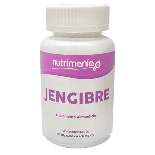 Jengibre 400mg - 60 cáps - Nutrimanía