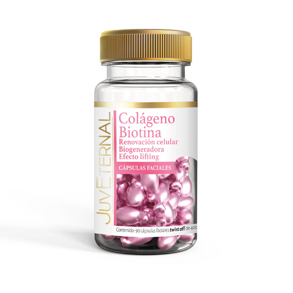 Cápsulas faciales de Colágeno Biotina - JUVETERNAL
