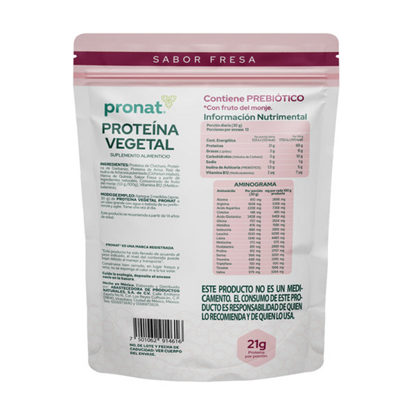 Proteína Vegetal Sabor Fresa Reverso