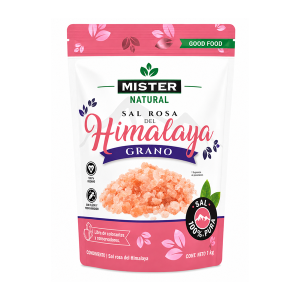 Sal Rosa del Himalaya en Grano