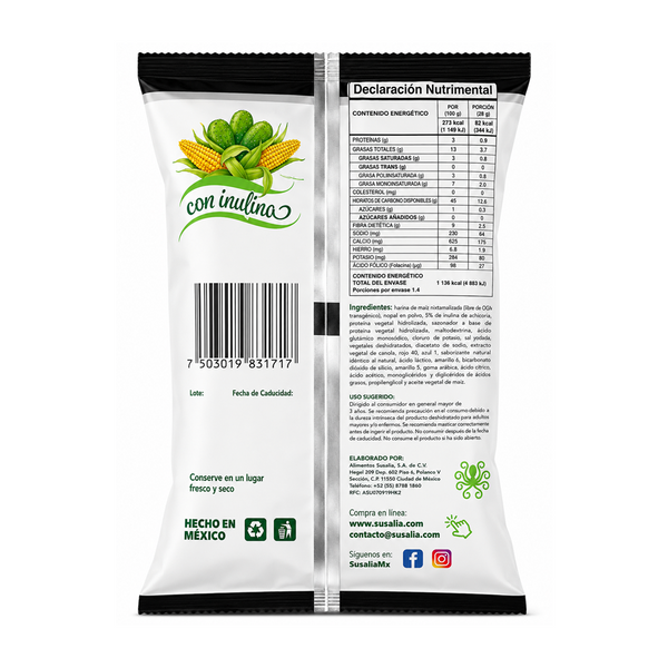 Susalitas Salsa Negra con Inulina Reverso