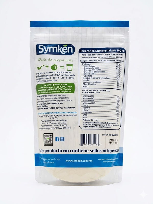 Bebida de Soya Natural Symkën Reverso