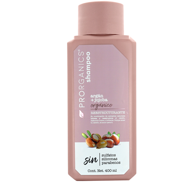 Shampoo Prorganics Reestructurante Orgánico argán+jojoba