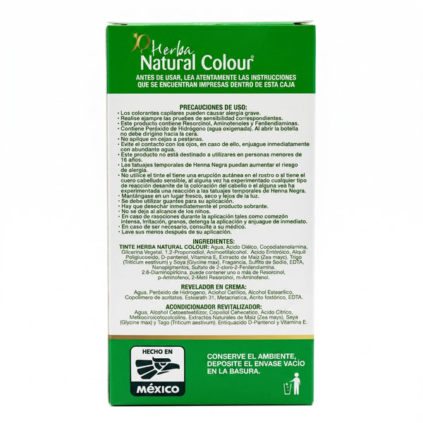 TINTE NATURAL COLOUR NEGRO NATURAL  01 Reverso
