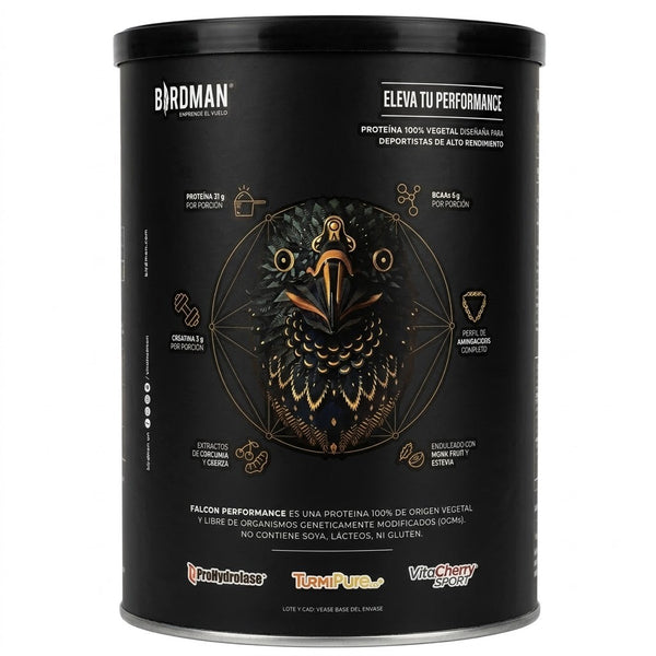 Proteína Vegana Falcon Golden Vainilla Reverso