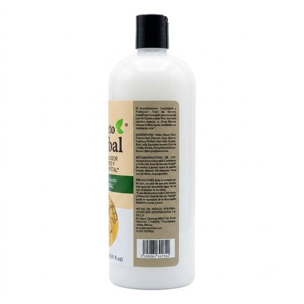 Acondicionador Cola de Caballo y Jalea Real Reverso