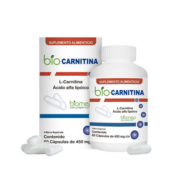 BIO-CARNITINA 60 CÁPSULAS 450 mg - BIOMEP