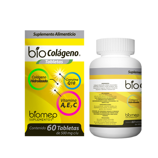 BIO-COLÁGENO TABLETAS 500 mg - BIOMEP