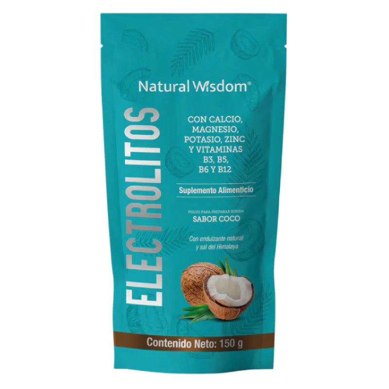 Electrolitos sabor coco 150 gr - NATURAL WISDOM