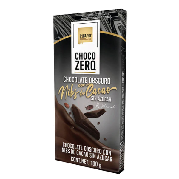 CHOCOLATE OBSCURO CON NIBS DE CACAO - PICARD CHOCOLATES