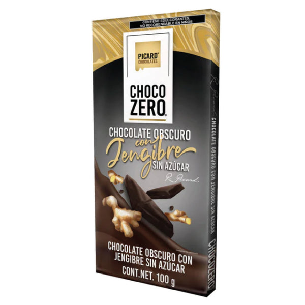 CHOCOLATE OBSCURO CON JENGIBRE SIN AZÚCAR - PICARD CHOCOLATES