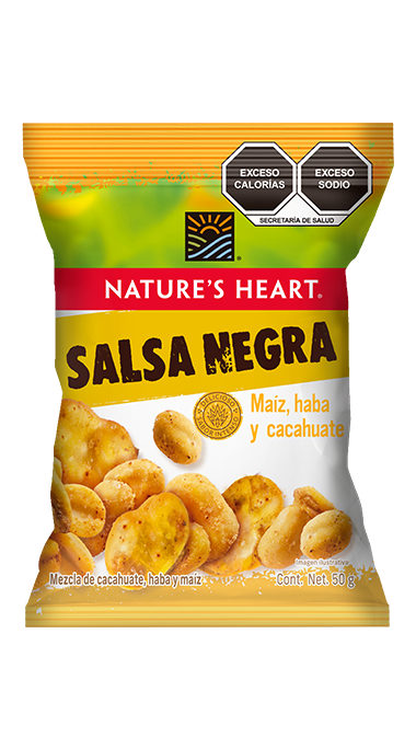 Maíz, haba y cacahuate sabor Salsa Negra - Nature´s Heart