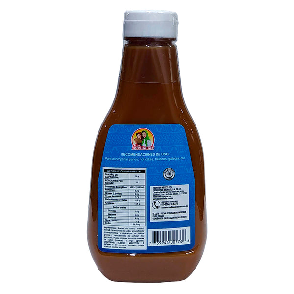 Cajeta de leche de cabra sin azúcar - Las Sevillanas Reverso
