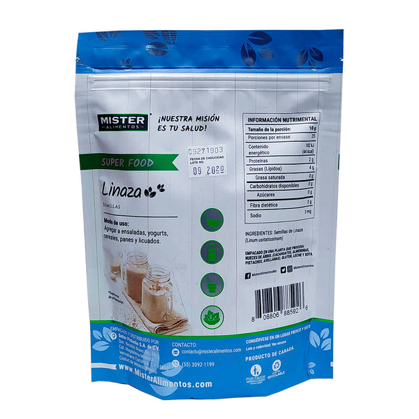 Linaza en semillas - Mister Natural Reverso