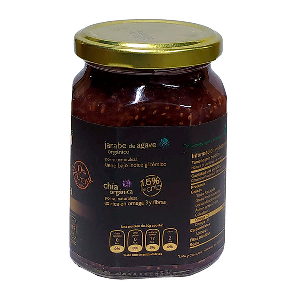 Mermelada de fresa y chia sin azúcar 280g - E Nature Reverso
