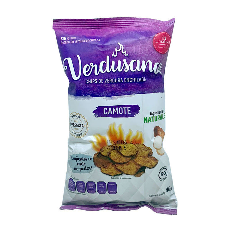 Chips de camote enchilados - Verdusanas