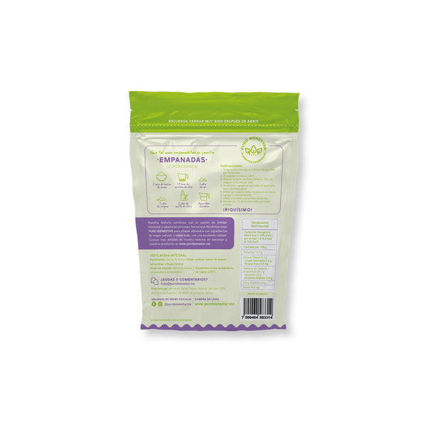 HARINA DE AVENA INTEGRAL - PURO BIENESTAR Reverso