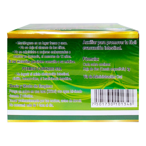 Té herbal - Súper Dieter's Drink 36 sobres Reverso