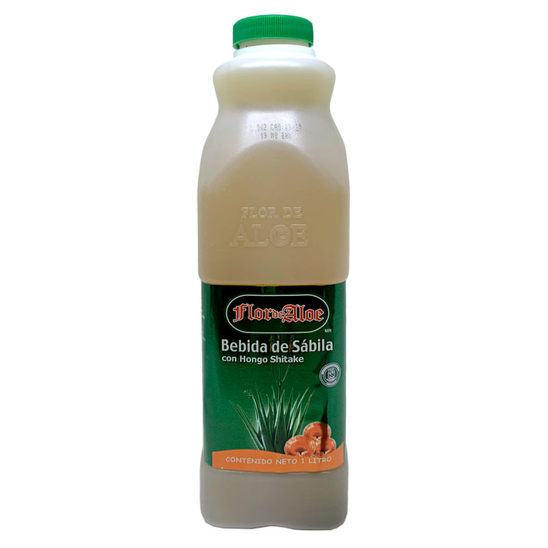 Bebida de sábila con hongo Shitake 1lt - Flor de Aloe