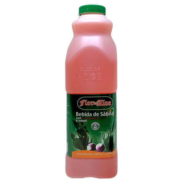 Bebida de Sábila con Nopal y Xoconostle 1lt - Flor de Aloe