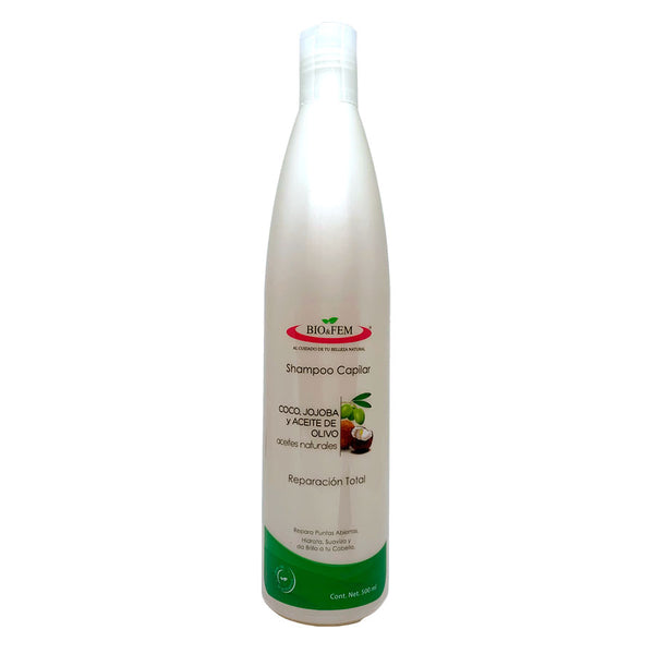 Shampoo con coco, jojoba y aceite de olivo - Bio&Fem