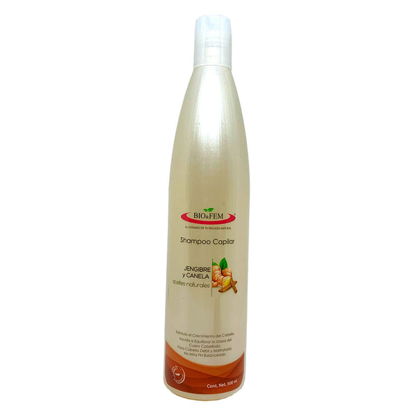 Shampoo con jengibre y canela - Bio&Fem