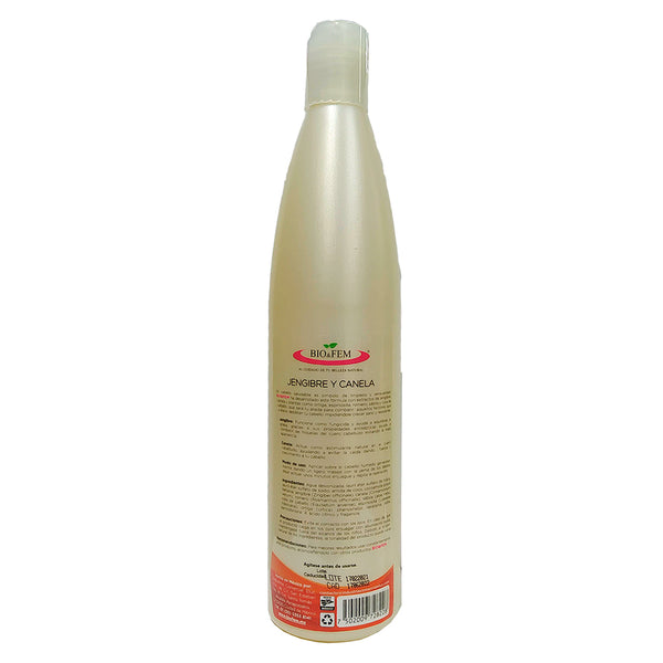 Shampoo con jengibre y canela - Bio&Fem Reverso