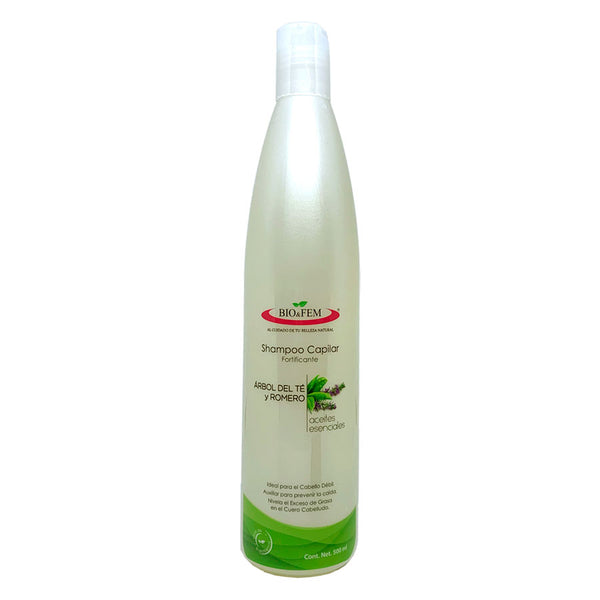 Shampoo con árbol del té y romero - Bio&Fem