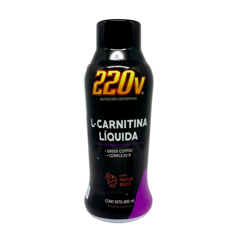220V - L - Carnitina líquida sabor frutos rojos 480ml - Solanum