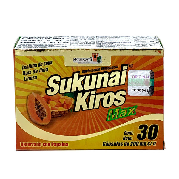 Sukunai Kiros Max 200mg - 30 cáps - Naturacastle