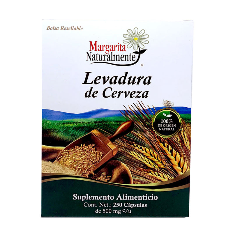 Levadura de cerveza 500mg - Margarita Naturalmente