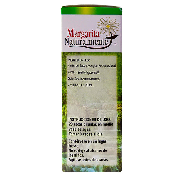 Extracto hierba del sapo compuesto Margarita Naturalmente Reverso