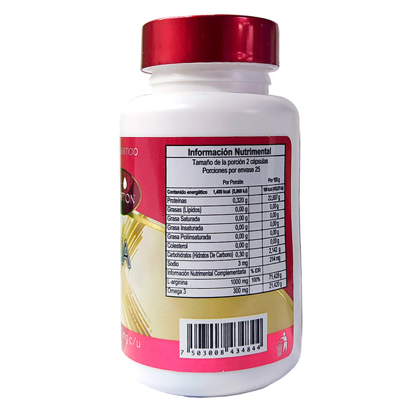 L - Arginina 700mg - 50 cáps - BioSer Reverso