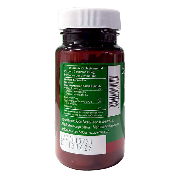 ZZ Sábila 600 mg - 100 Tabs - Gente Sana Reverso
