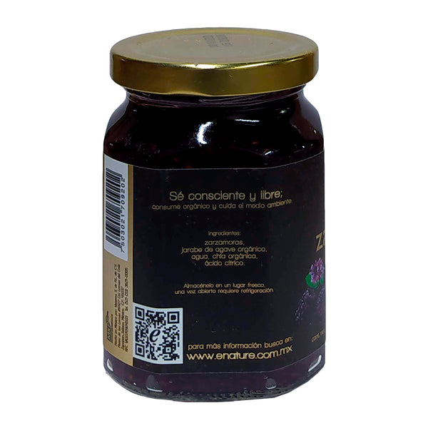 Mermelada de zarzamora y chía sin azúcar 280g - E nature Reverso